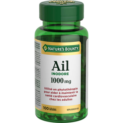 Ail, inodore, 1 000 mg, gélules||FR