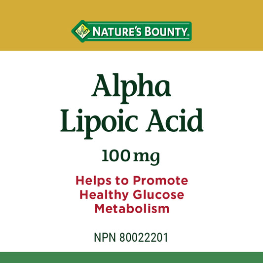 Alpha Lipoic Acid, 100 mg, For Glucose Metabolism
