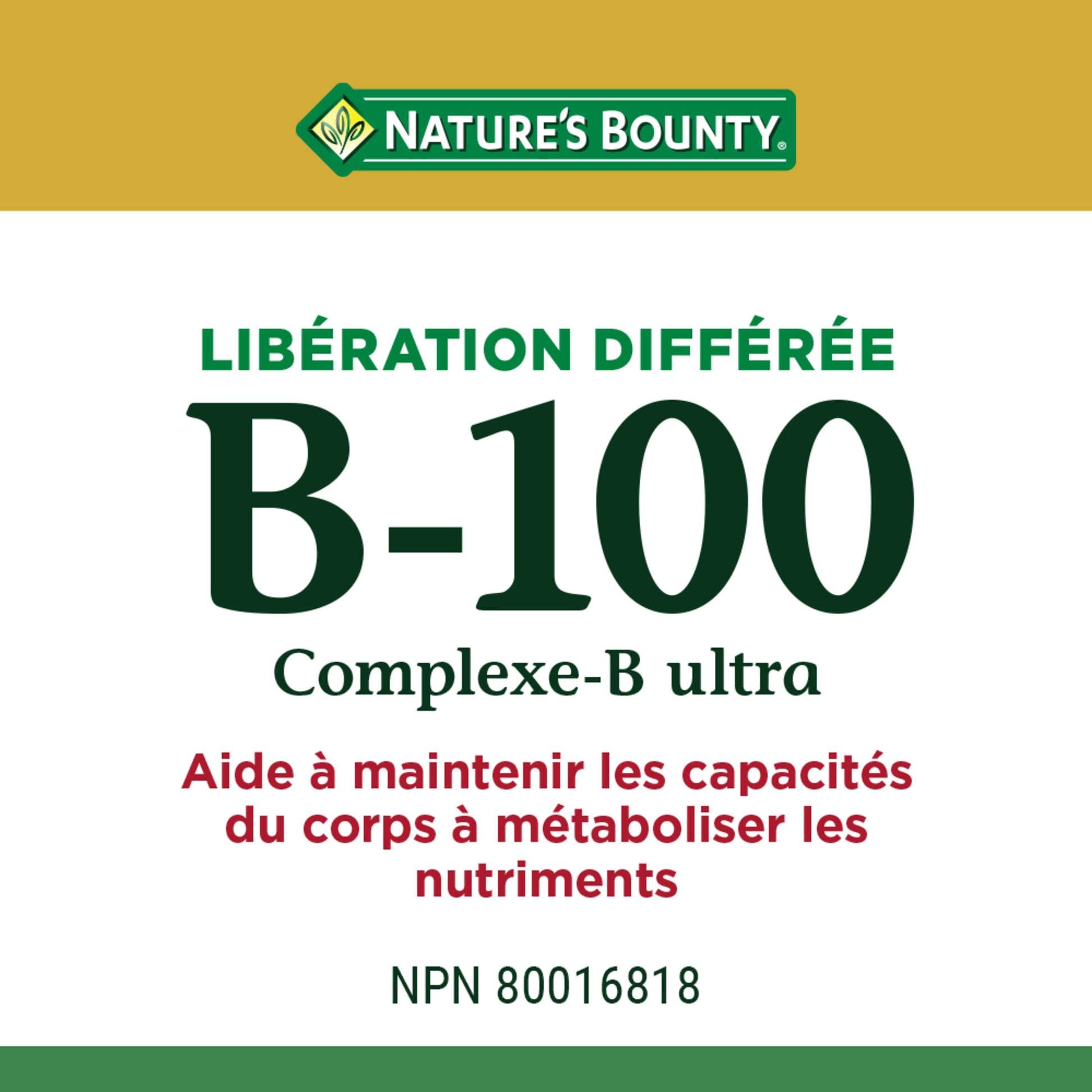 B-100, Ultra B-Complex, Timed Release