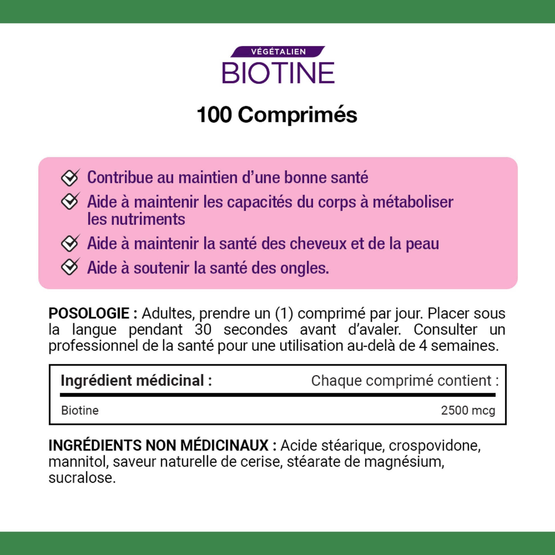 Biotine, comprimés à dissolution rapide||FR
