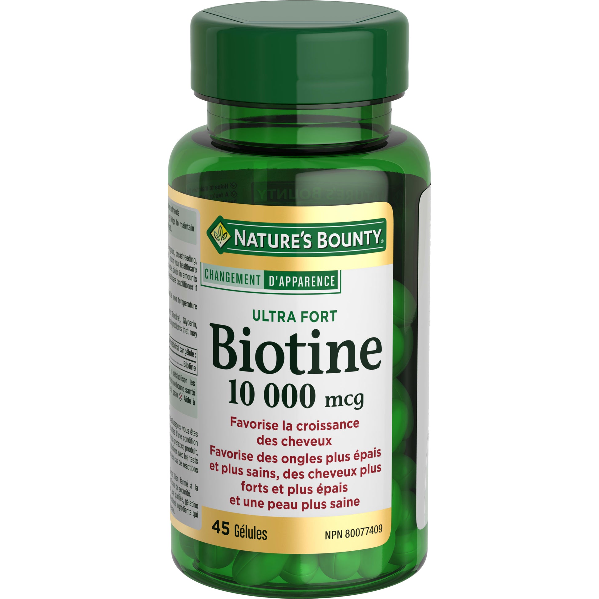 Biotine, ultra-fort, 10 000 mcg, gélules||FR