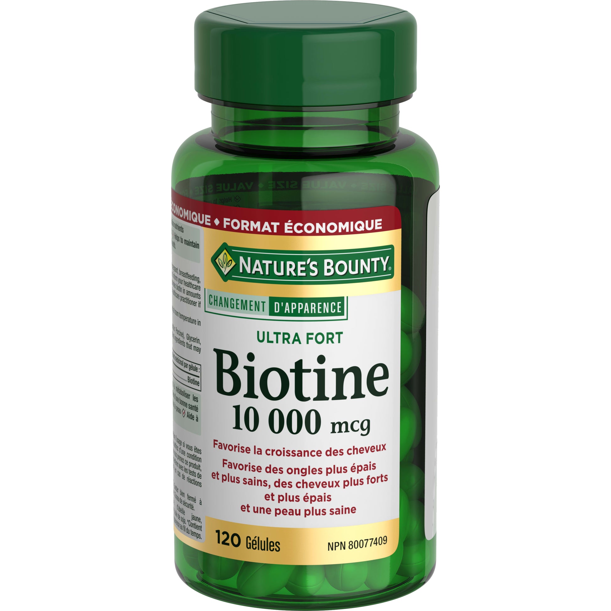 Biotine, ultra-fort, 10 000 mcg, gélules||FR