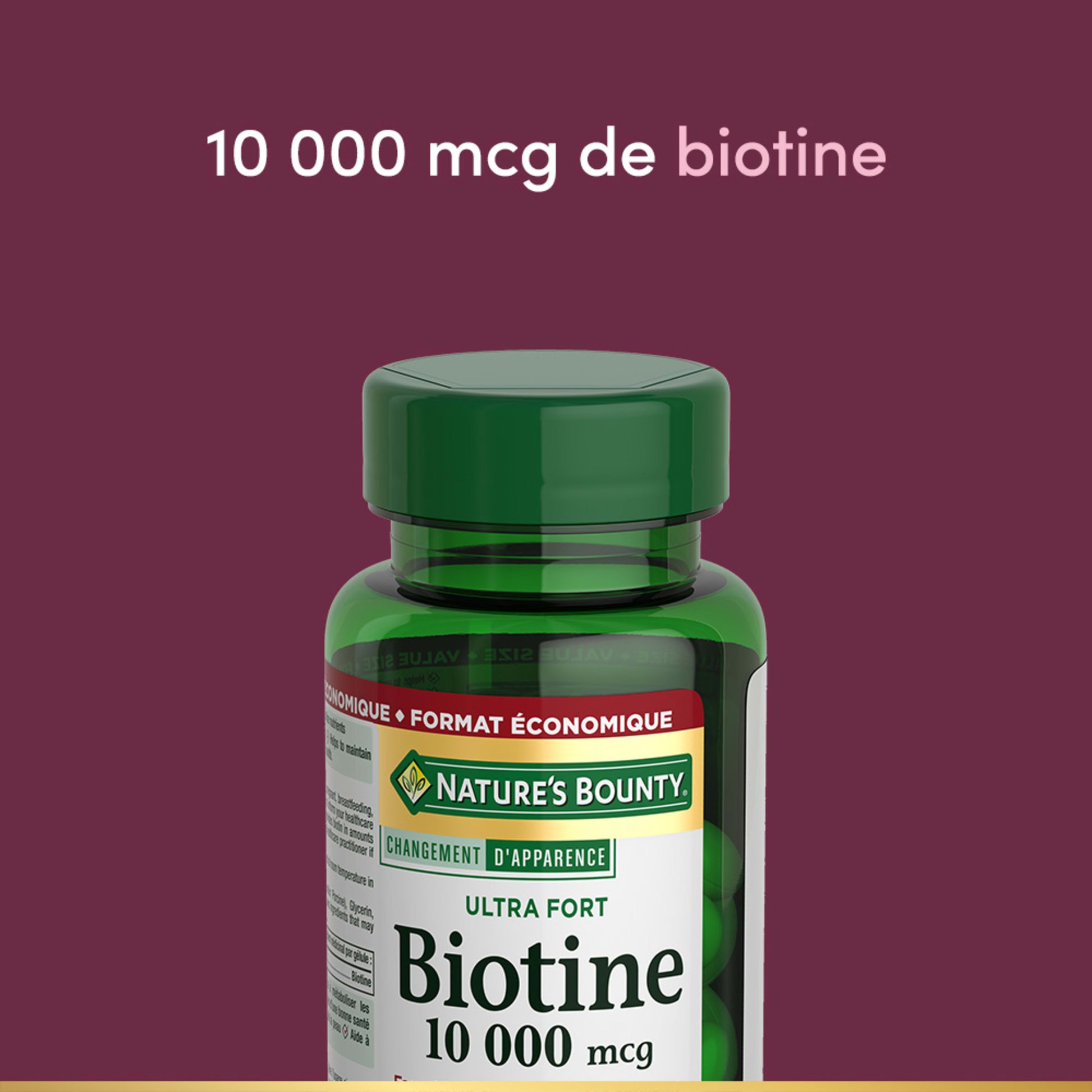 Biotine, ultra-fort, 10 000 mcg, gélules||FR