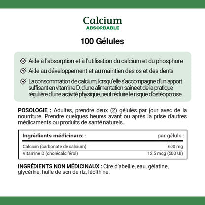 Calcium Plus Vitamin D3, Absorbable, 1200 mg