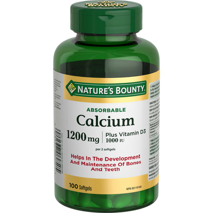 Calcium Plus Vitamin D3, Absorbable, 1200 mg