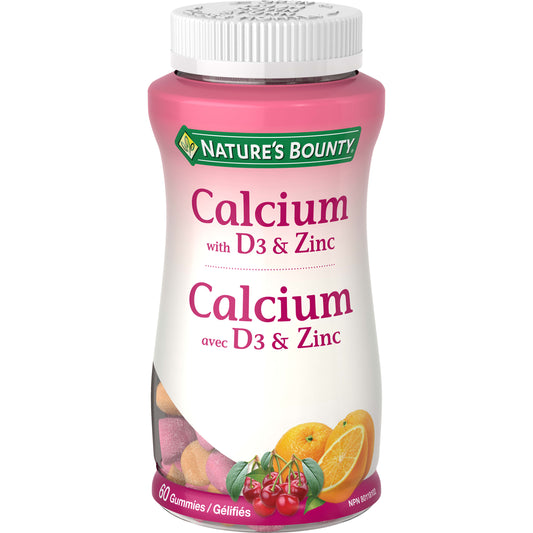 Calcium With D3 & Zinc, Gummies
