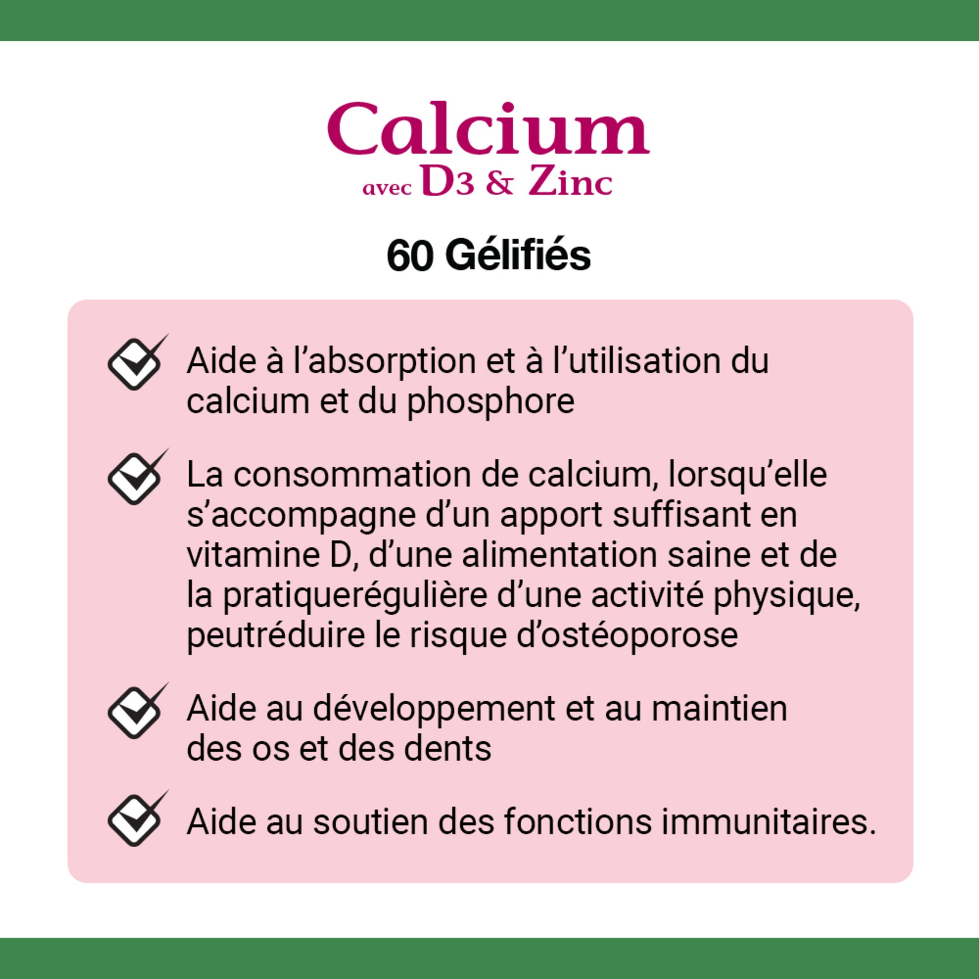 Calcium With D3 & Zinc, Gummies