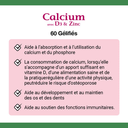 Calcium With D3 & Zinc, Gummies