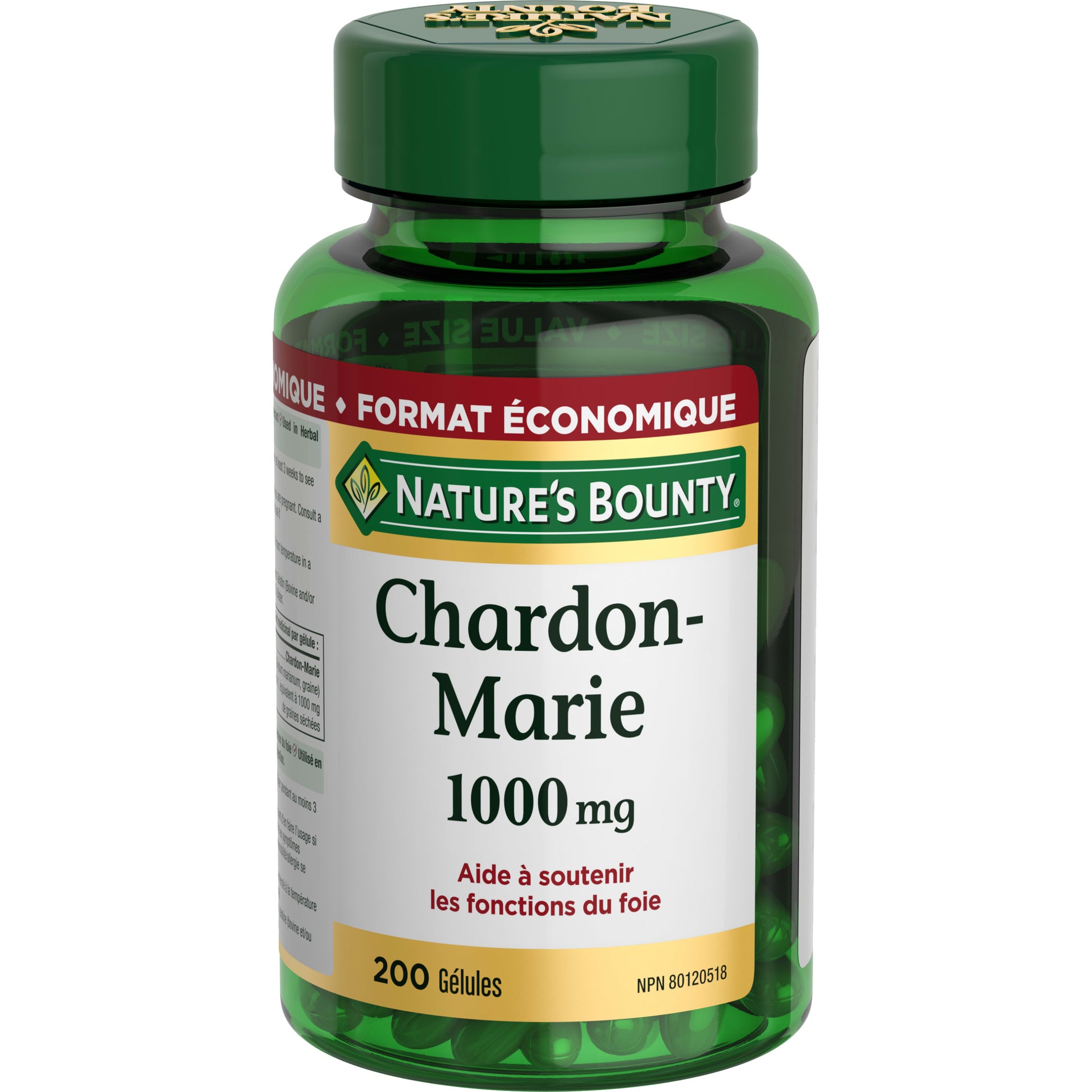 Chardon-Marie, 1 000 mg, 200 gél.||FR