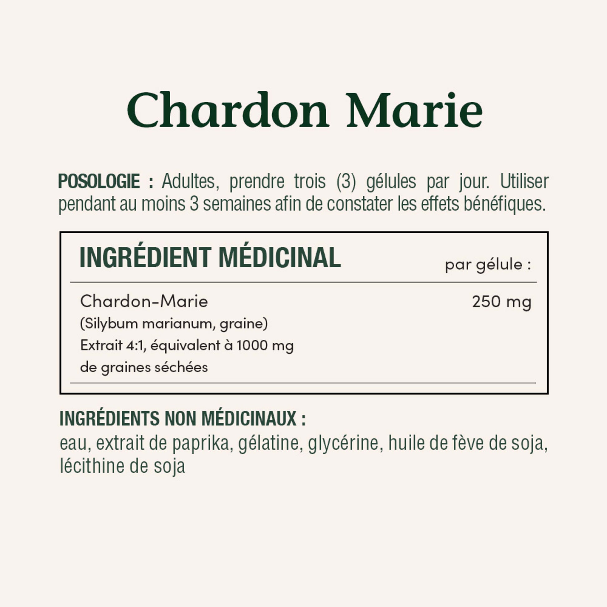 Chardon-Marie, 1 000 mg, 200 gél.||FR
