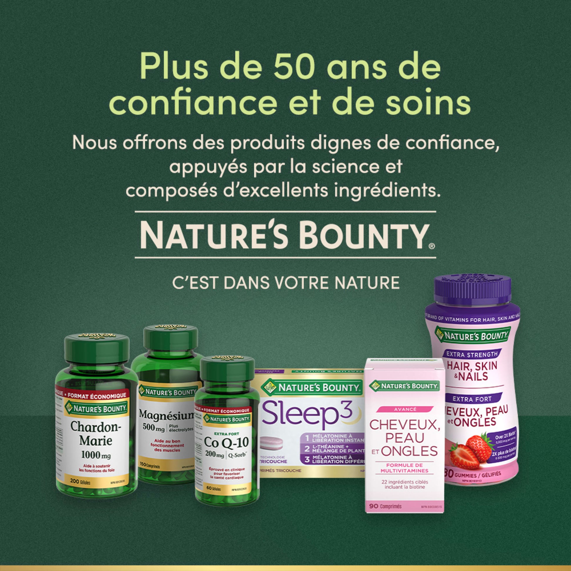 Cheveux, peau et ongles, crème à la fraise||FR