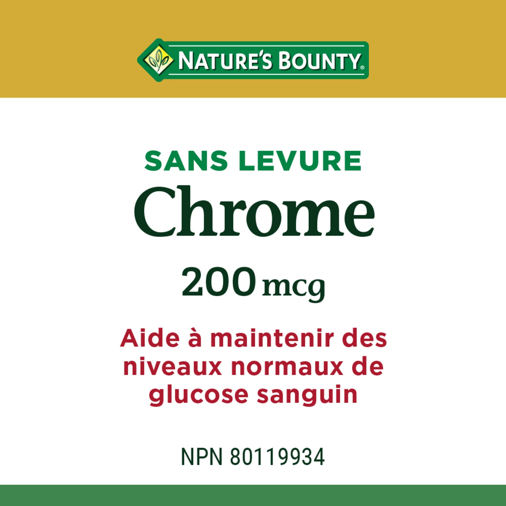 Chromium, Yeast Free, Helps Maintain Normal Blood Glucose Levels