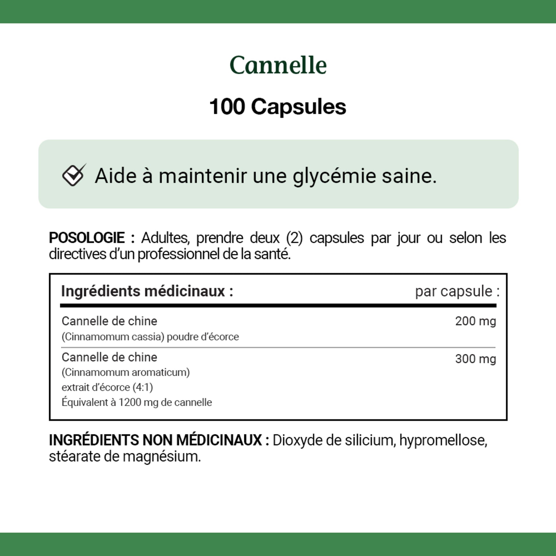 Cinnamon, 500 mg, For Healthy Blood Sugar Levels