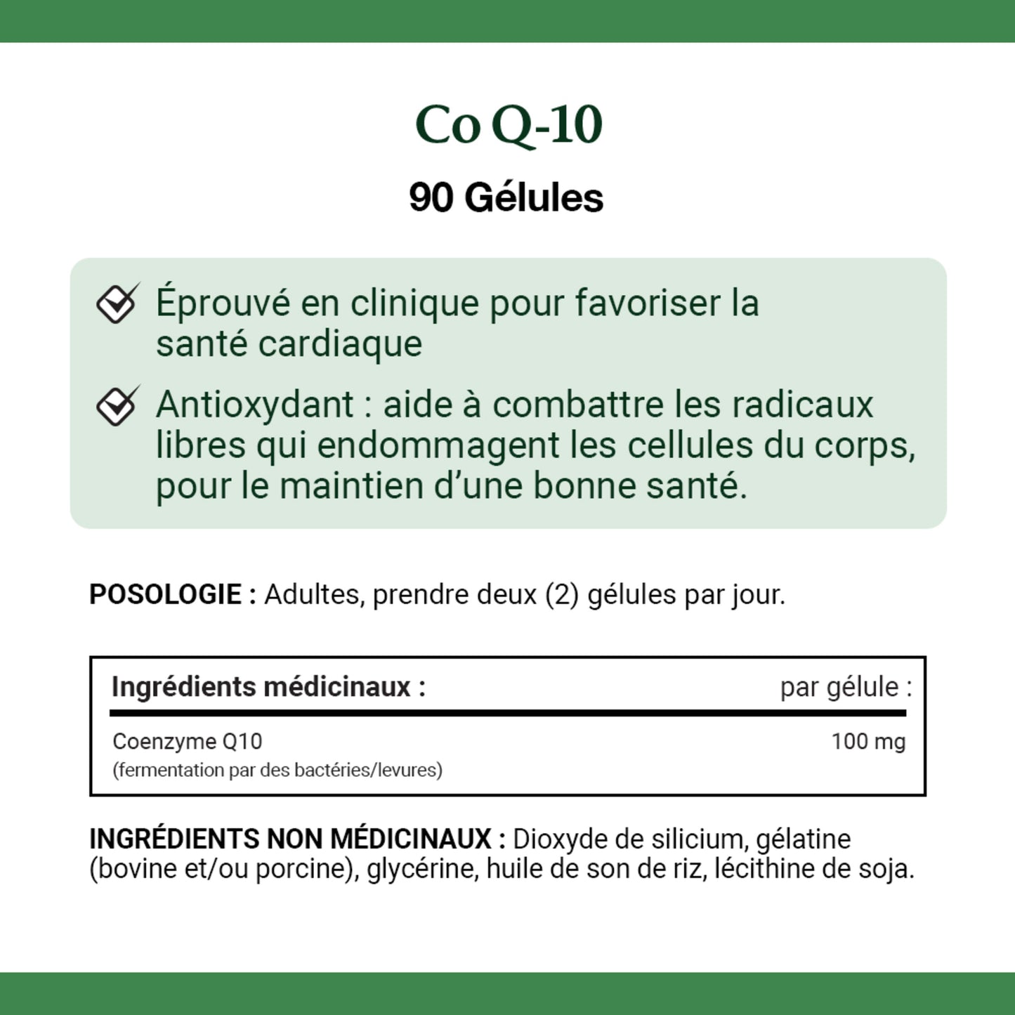 Co Q-10, 100 mg, For Heart Health