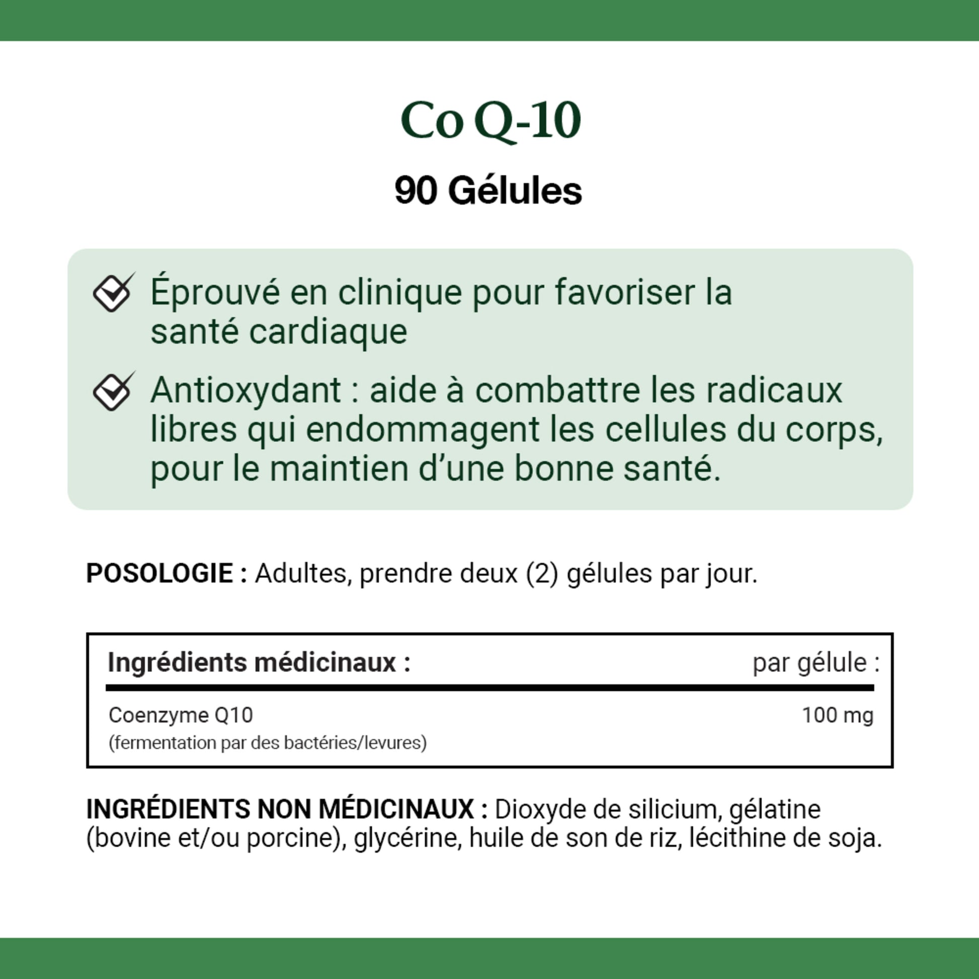 Co Q-10, 100 mg, For Heart Health
