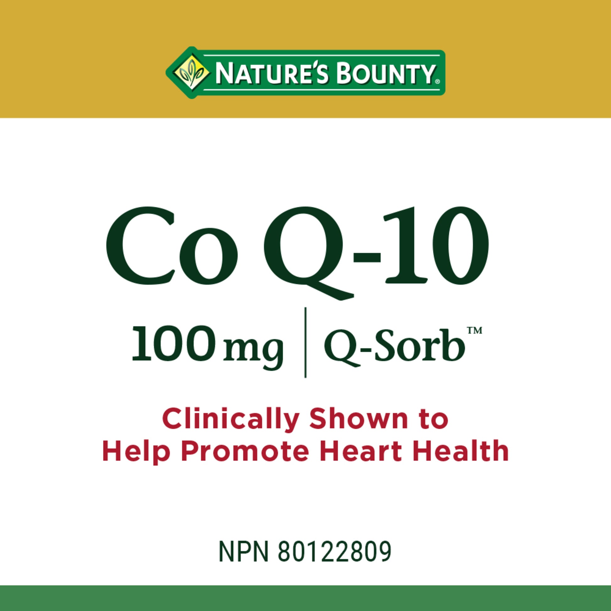 Co Q-10, 100 mg, For Heart Health