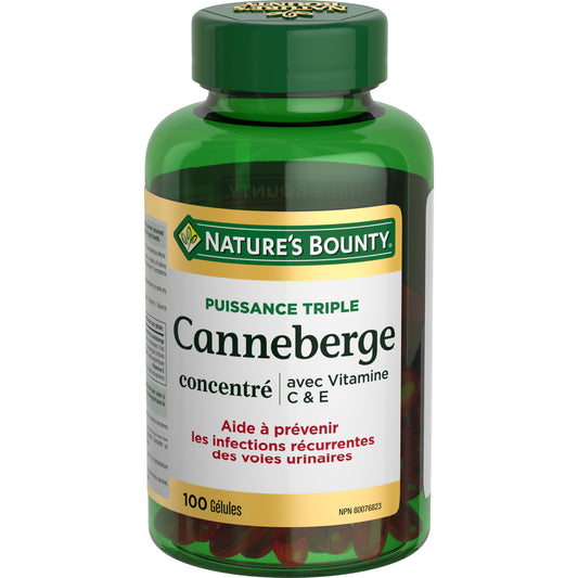 Concentré de canneberges, vitamines C et E||FR