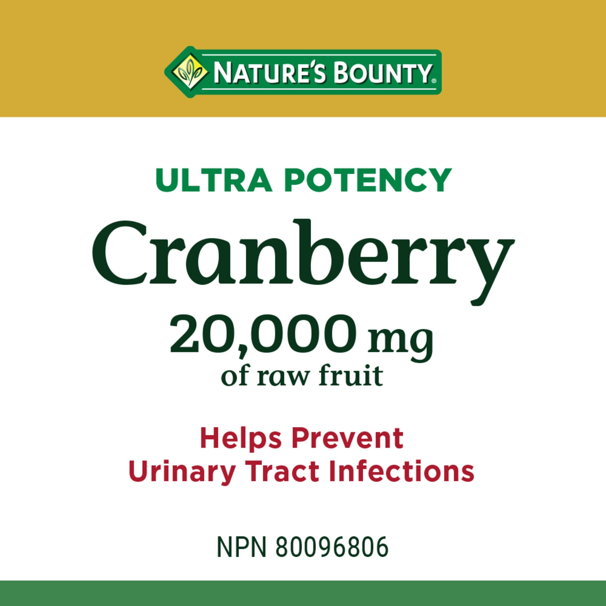 Cranberry, Ultra Potency, 20,000 mg, Capsules