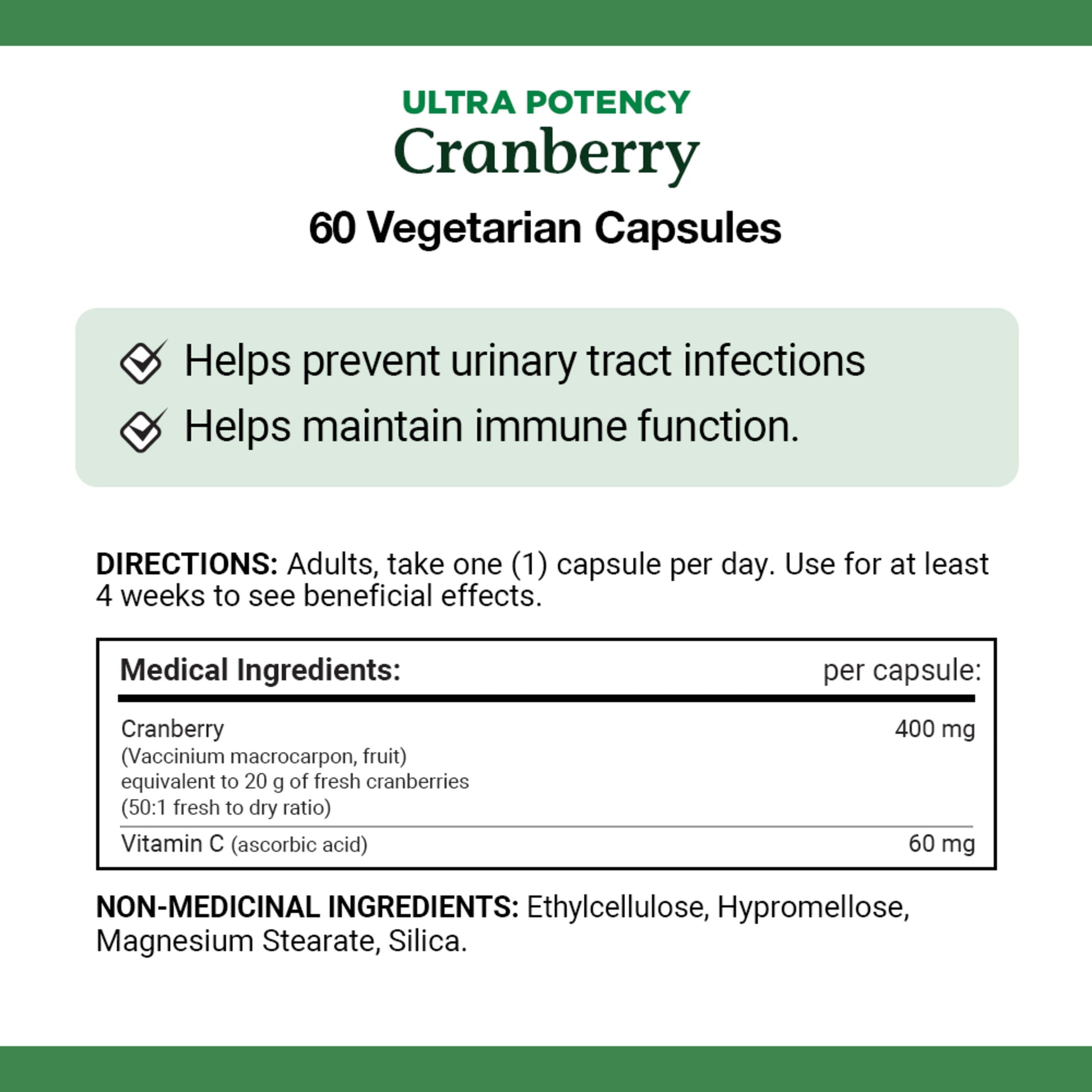 Cranberry, Ultra Potency, 20,000 mg, Capsules