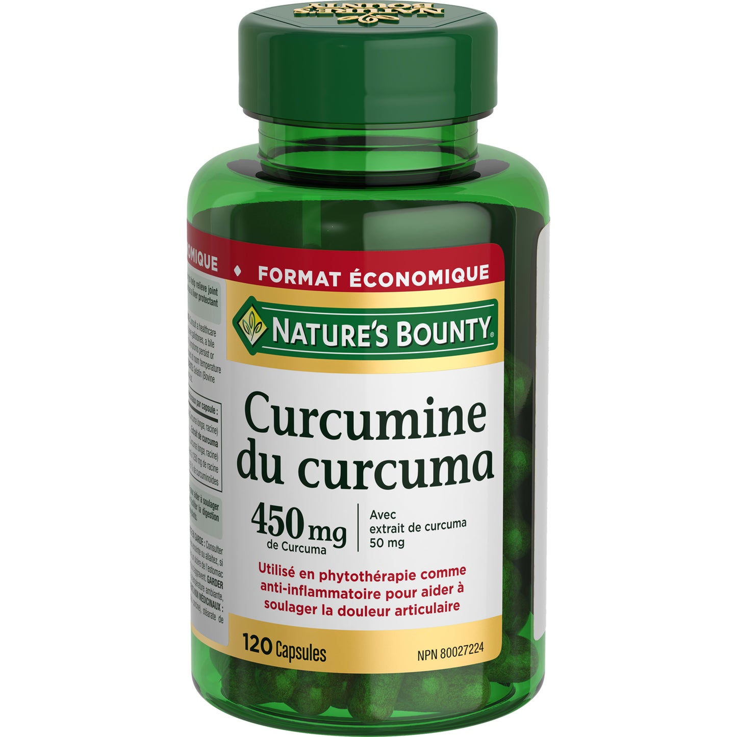 Curcumine du curcuma, 450 mg, anti-inflam.||FR