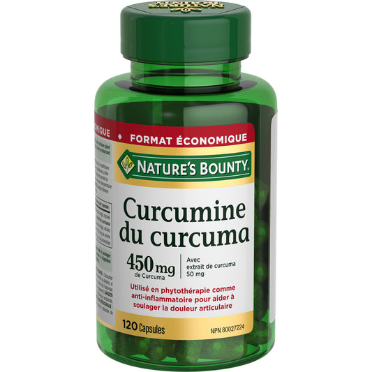 Curcumine du curcuma, 450 mg, anti-inflam.||FR