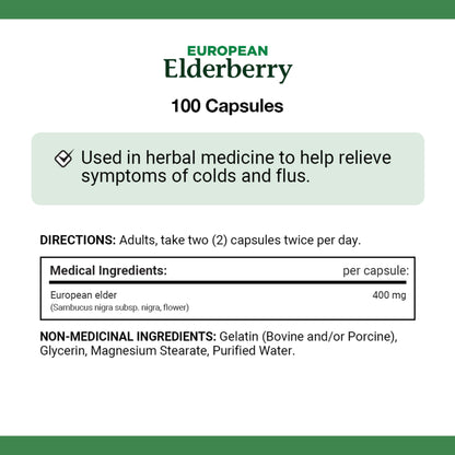 European Elderberry, 400 mg