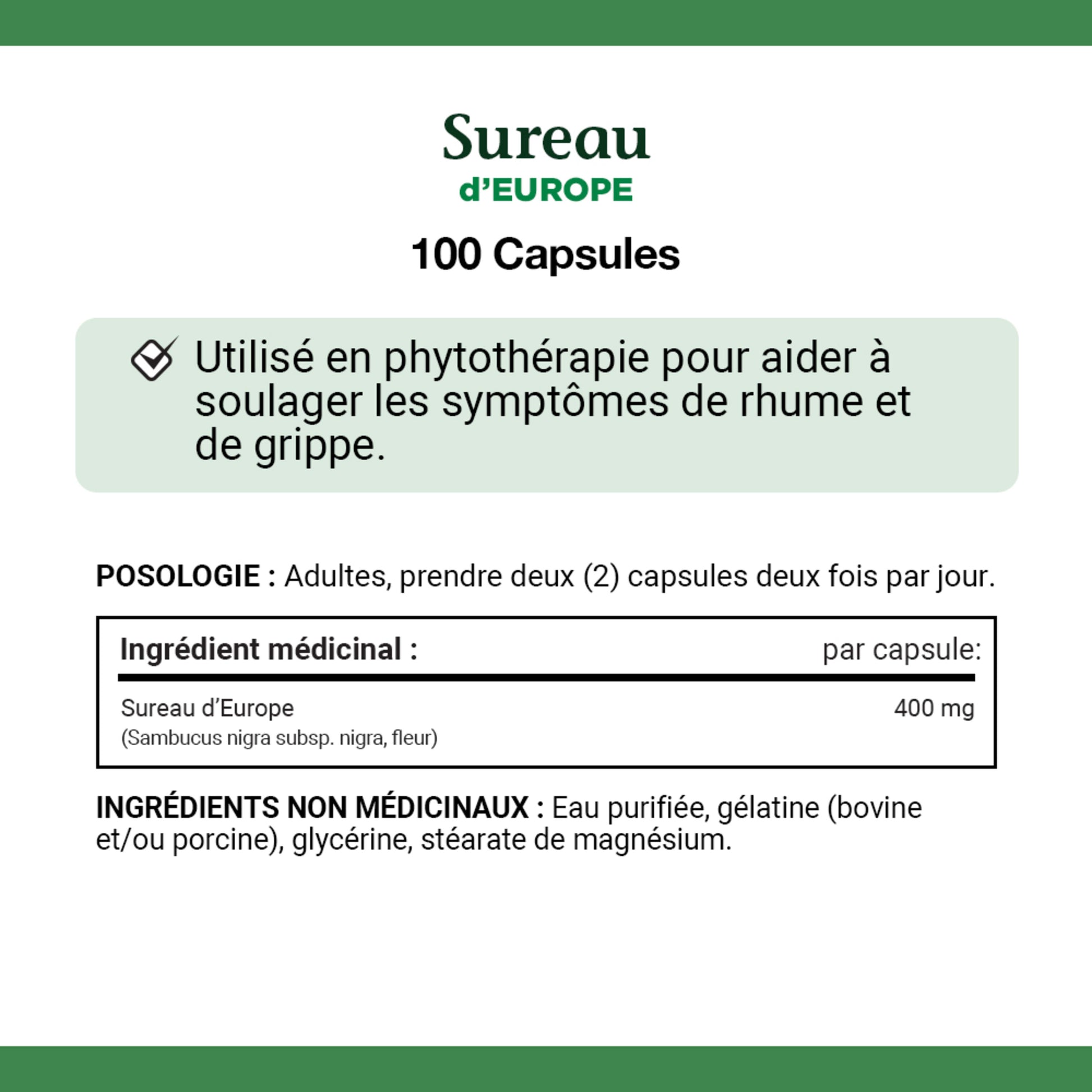 European Elderberry, 400 mg