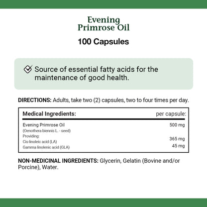 Evening Primrose Oil, Source Of Essential Fatty Acids