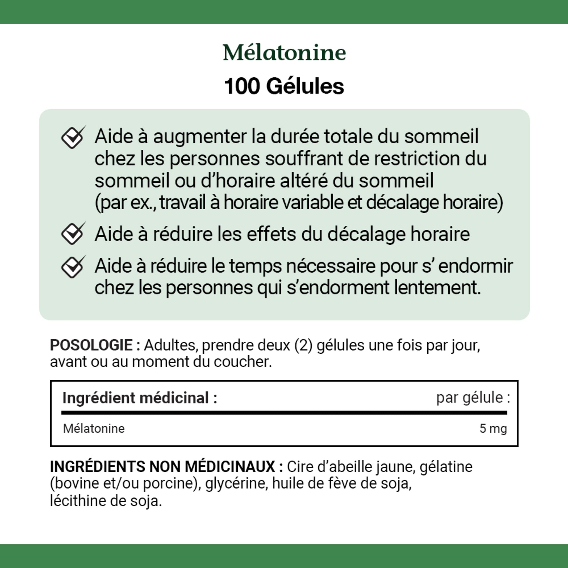 Extra Strength Melatonin 5 mg, 100 Softgels