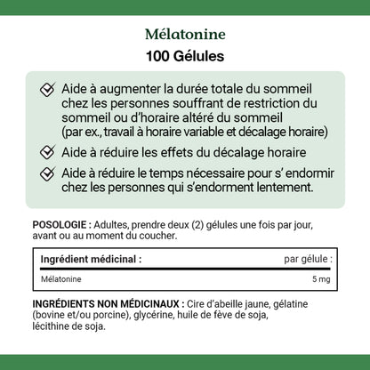 Extra Strength Melatonin 5 mg, 100 Softgels
