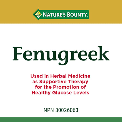 Fenugreek, 610 mg, 100 Capsules