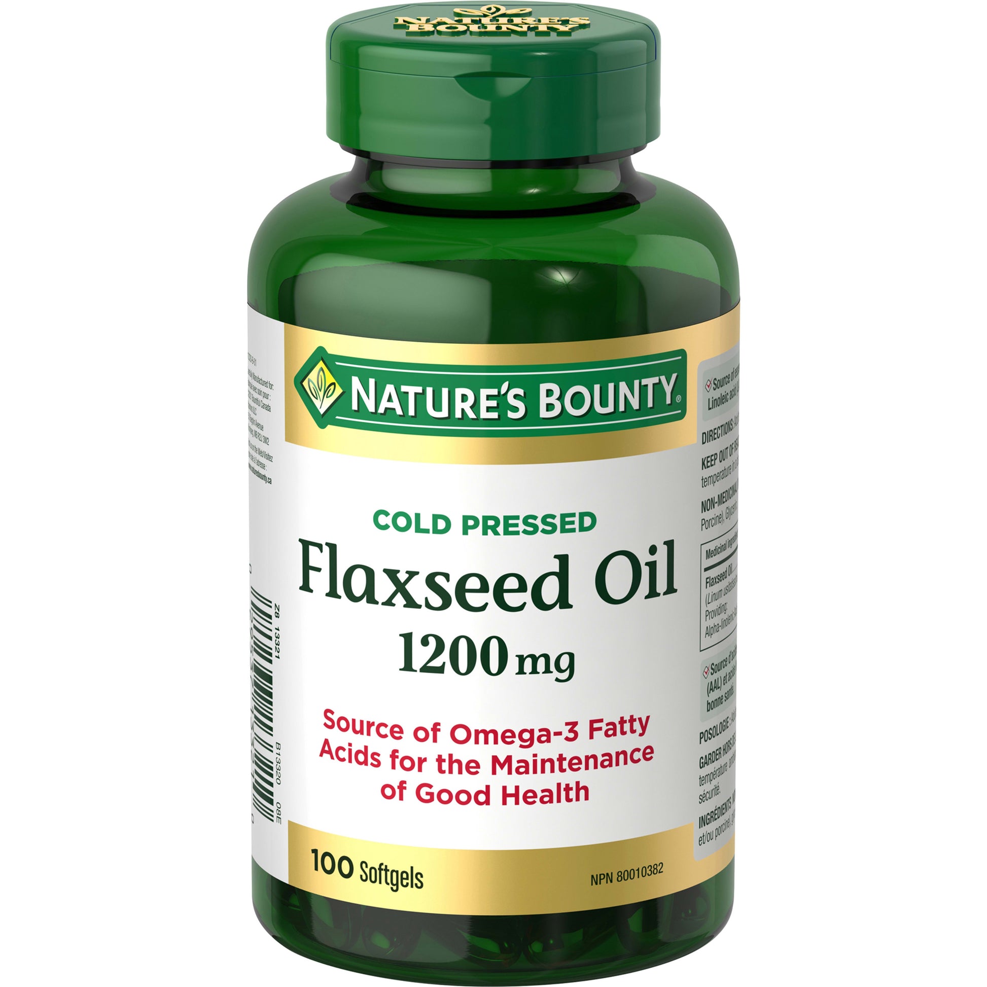 Flaxseed Oil, Cold Pressed, Omega-3 Fatty Acids