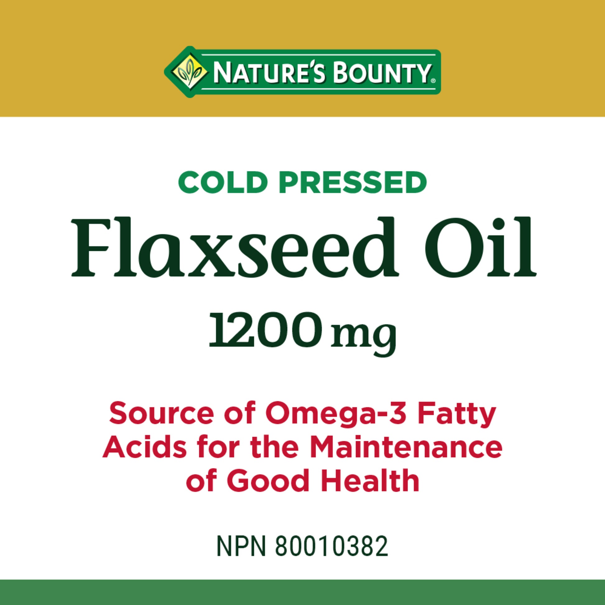 Flaxseed Oil, Cold Pressed, Omega-3 Fatty Acids