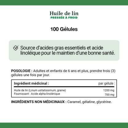 Flaxseed Oil, Cold Pressed, Omega-3 Fatty Acids