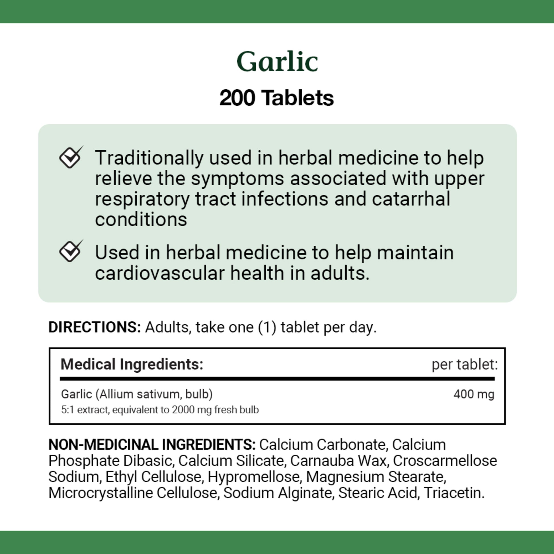 Garlic, 2000 mg, Helps Reduce Blood Lipid Levels