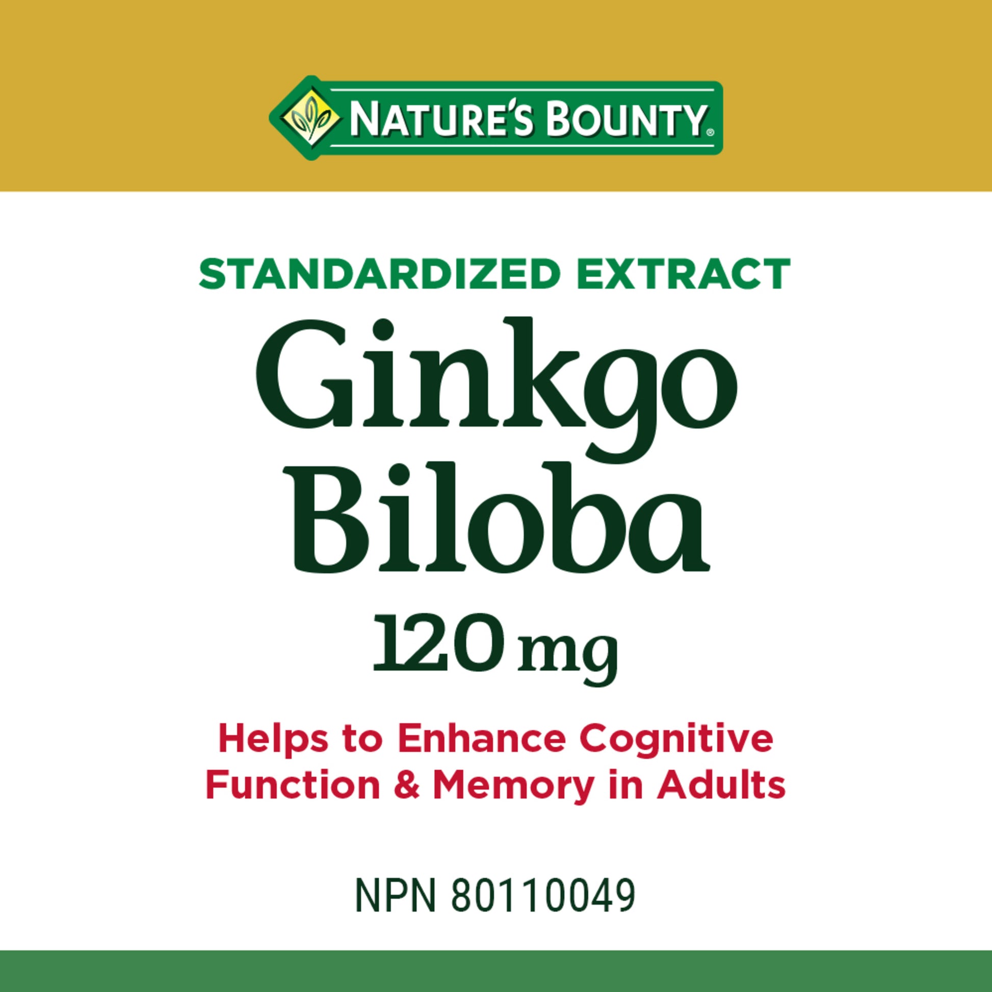 Gingko Biloba, 120 mg, Value Size, 180 Capsules