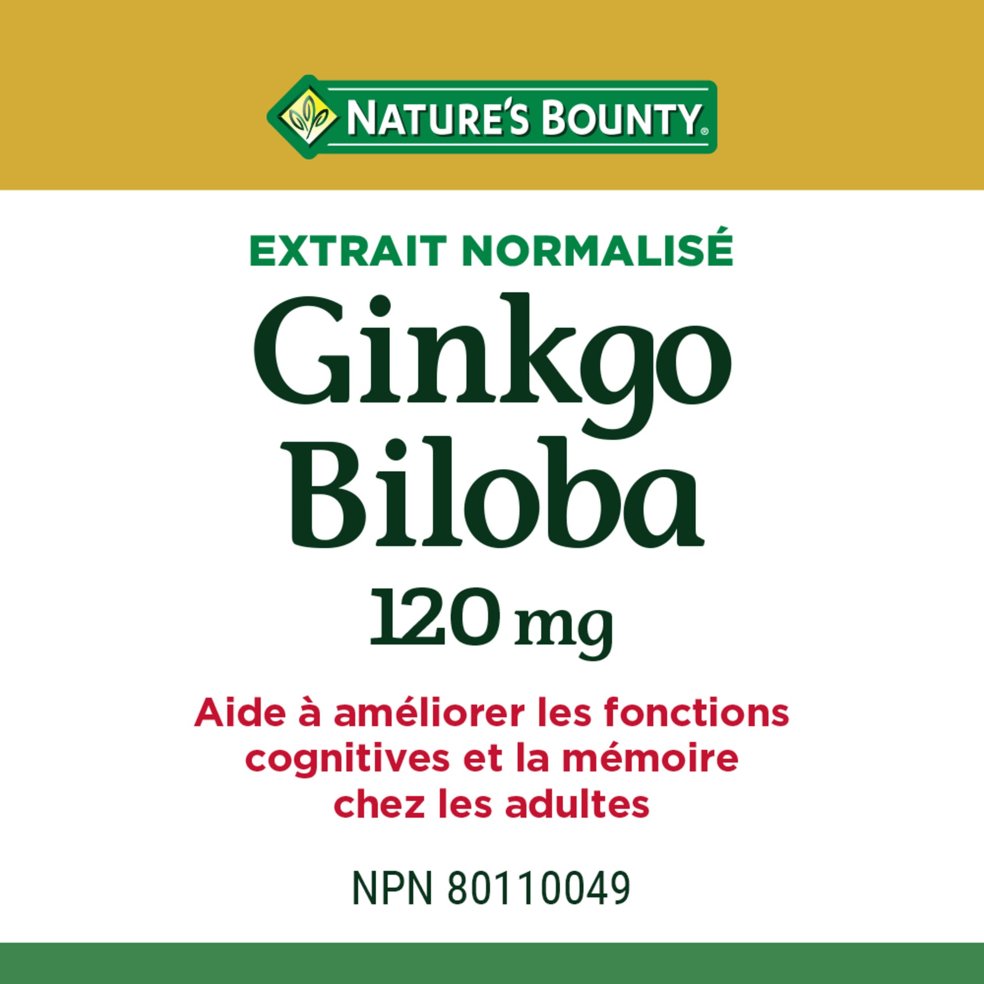 Gingko Biloba, 120 mg, Value Size, 180 Capsules