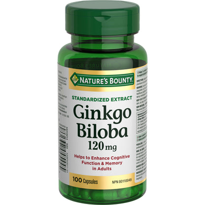Ginkgo Biloba, For Cognitive Function & Memory
