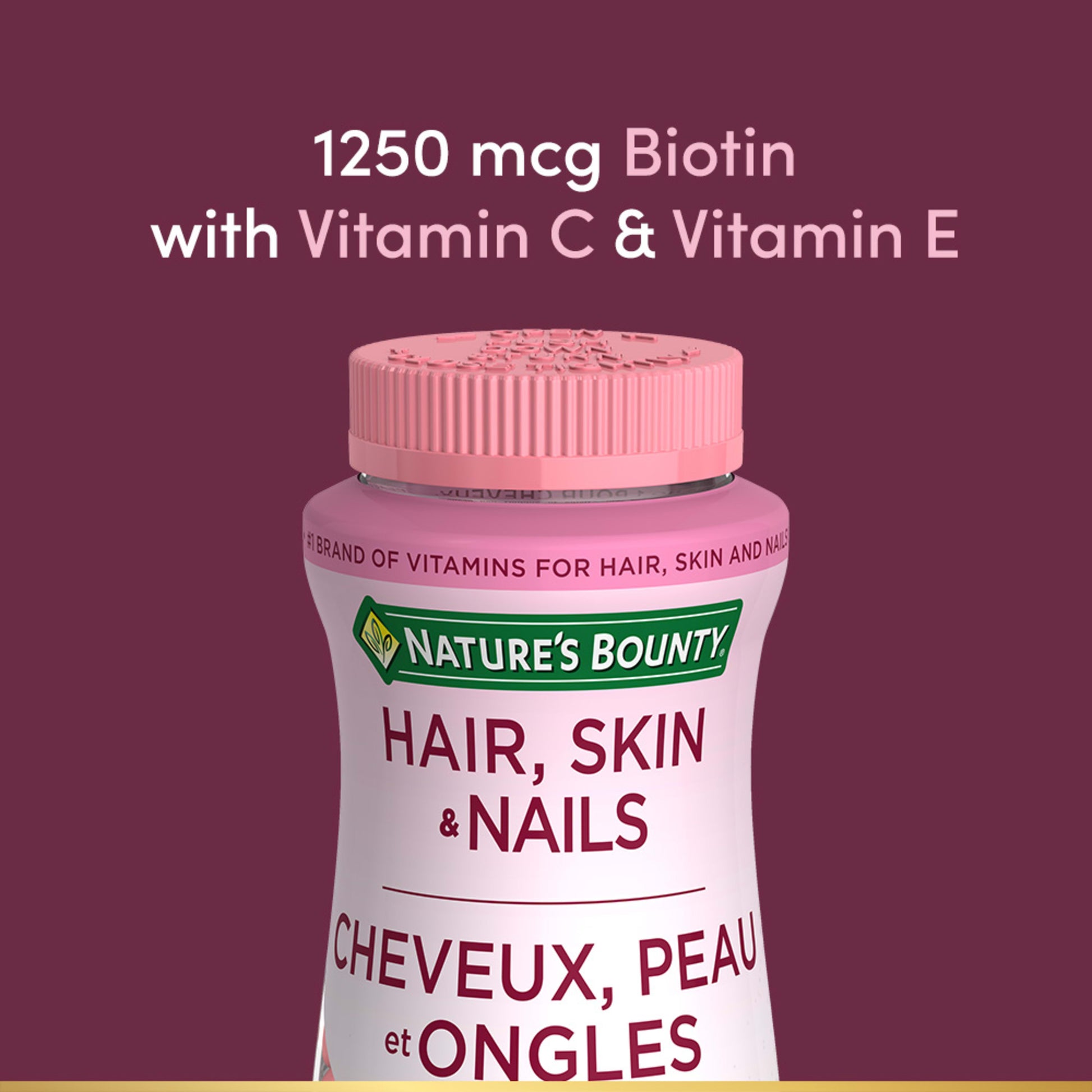 Hair, Skin & Nails, Strawberry Cream Flavour