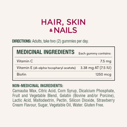 Hair, Skin & Nails, Strawberry Cream Flavour