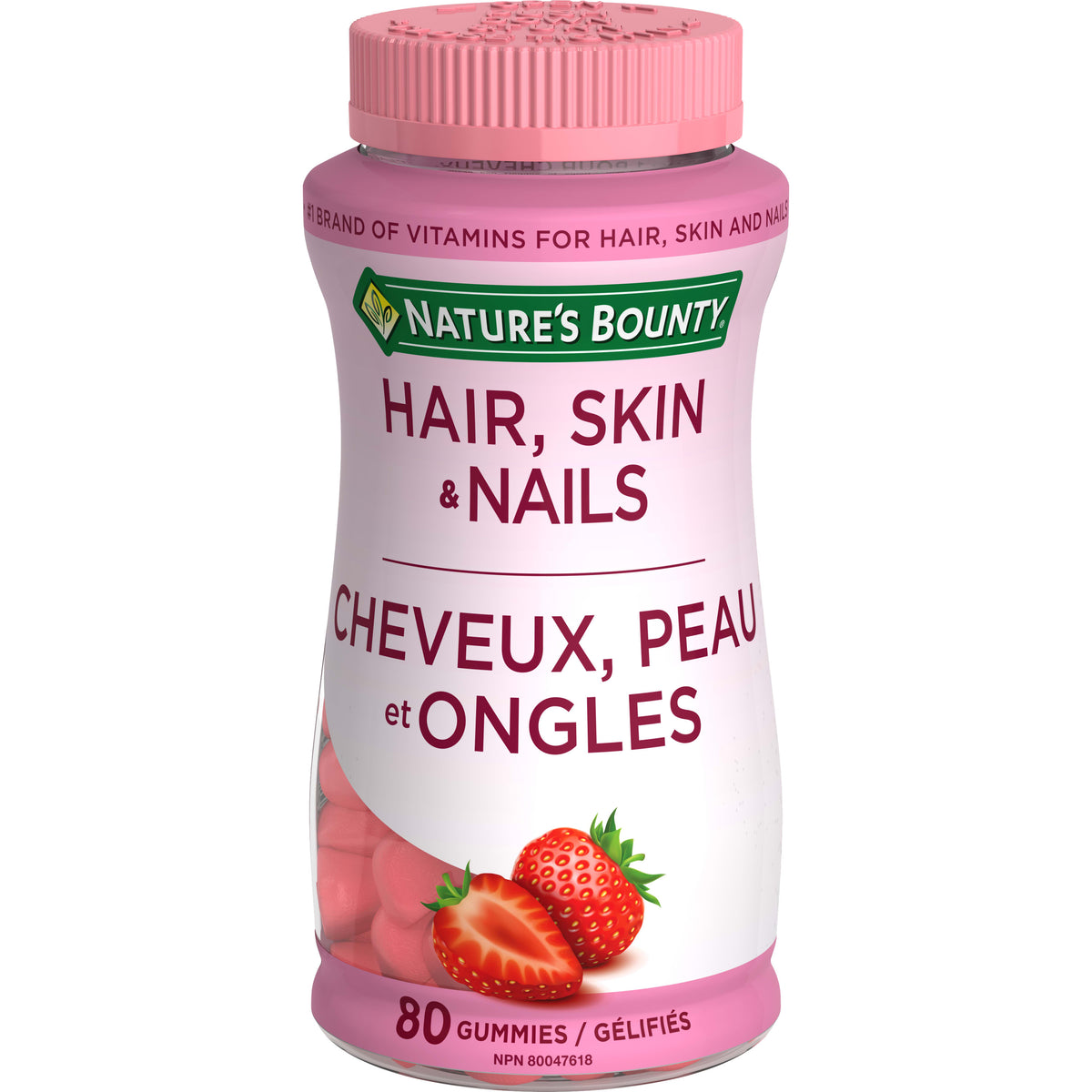 Hair, Skin & Nails, Strawberry Cream Flavour||EN