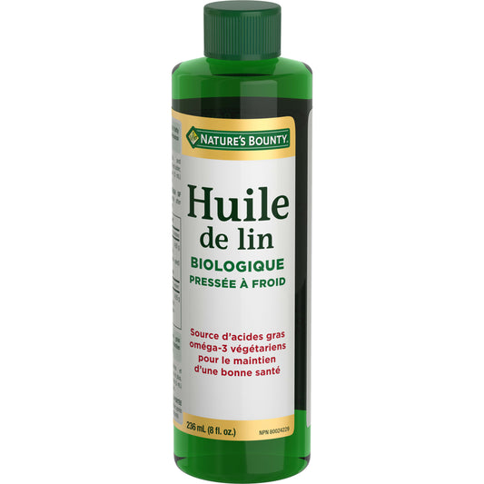 Huile de lin, bio. pressée à froid, végétarien||FR