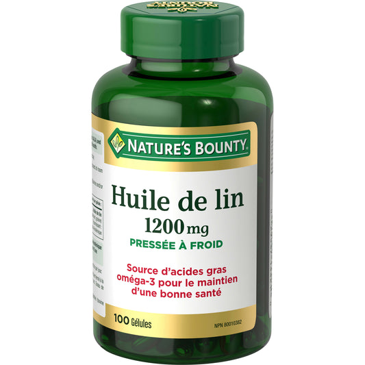 Huile de lin, pressée à froid, oméga-3.||FR