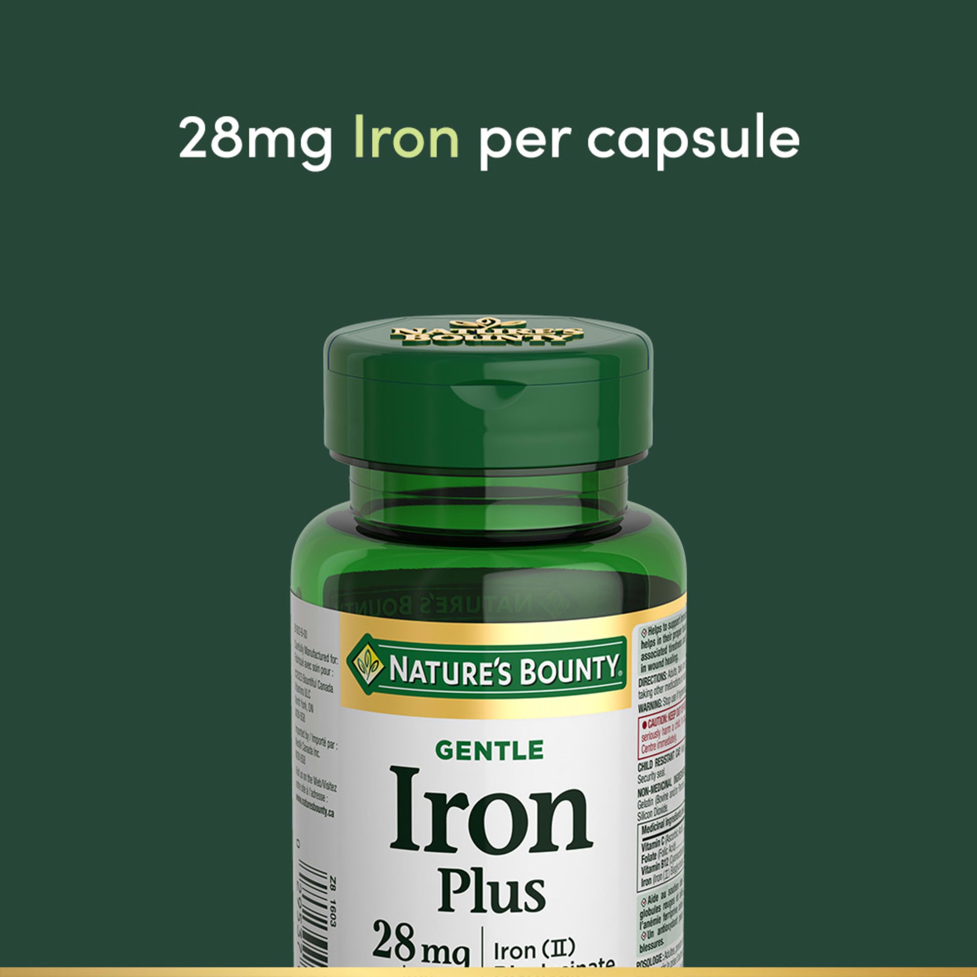 Iron Plus 28 mg, Gentle, Helps Prevent Anemia