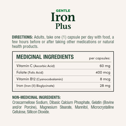 Iron Plus 28 mg, Gentle, Helps Prevent Anemia