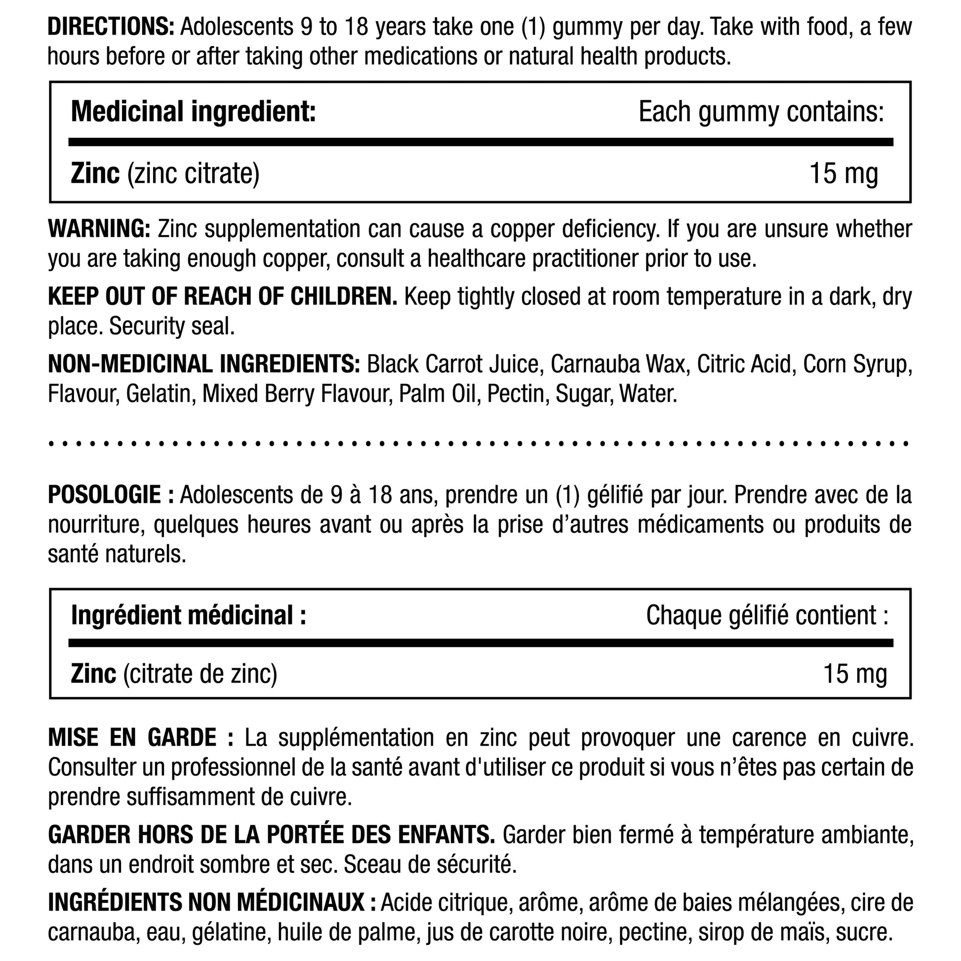 KIDS Immune Defense With Zinc