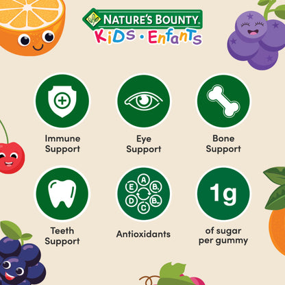 KIDS Mighty Multi, Only 1g Sugar Per Gummy