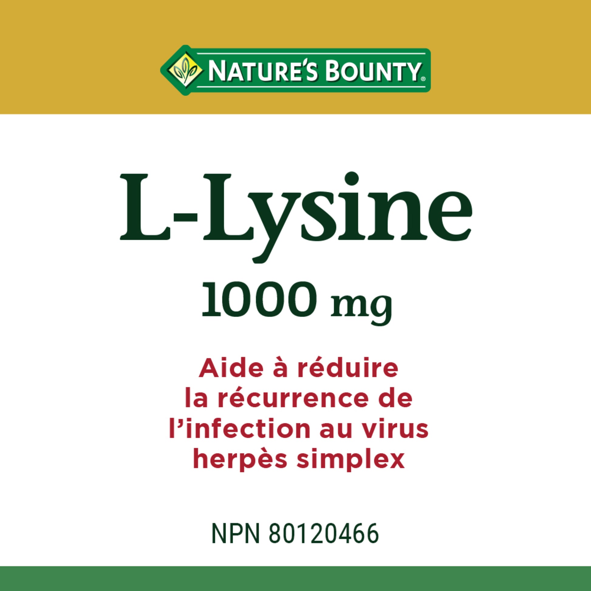 L-Lysine, 1000 mg, 60 Tablets