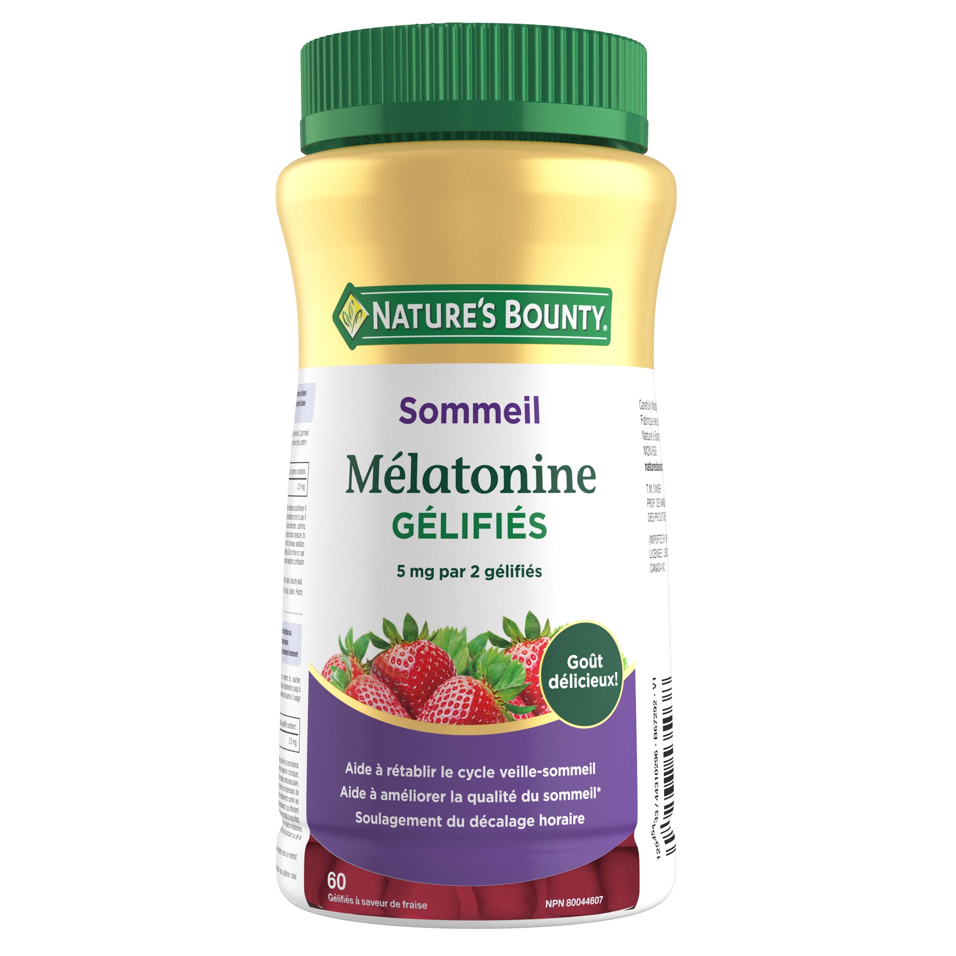Les gélifiés de mélatonine aident à rétablir le cycle veille-sommeil||FR