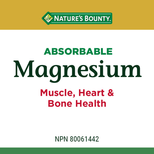 Magnesium, Absorbable, 400 mg, 125 Softgels
